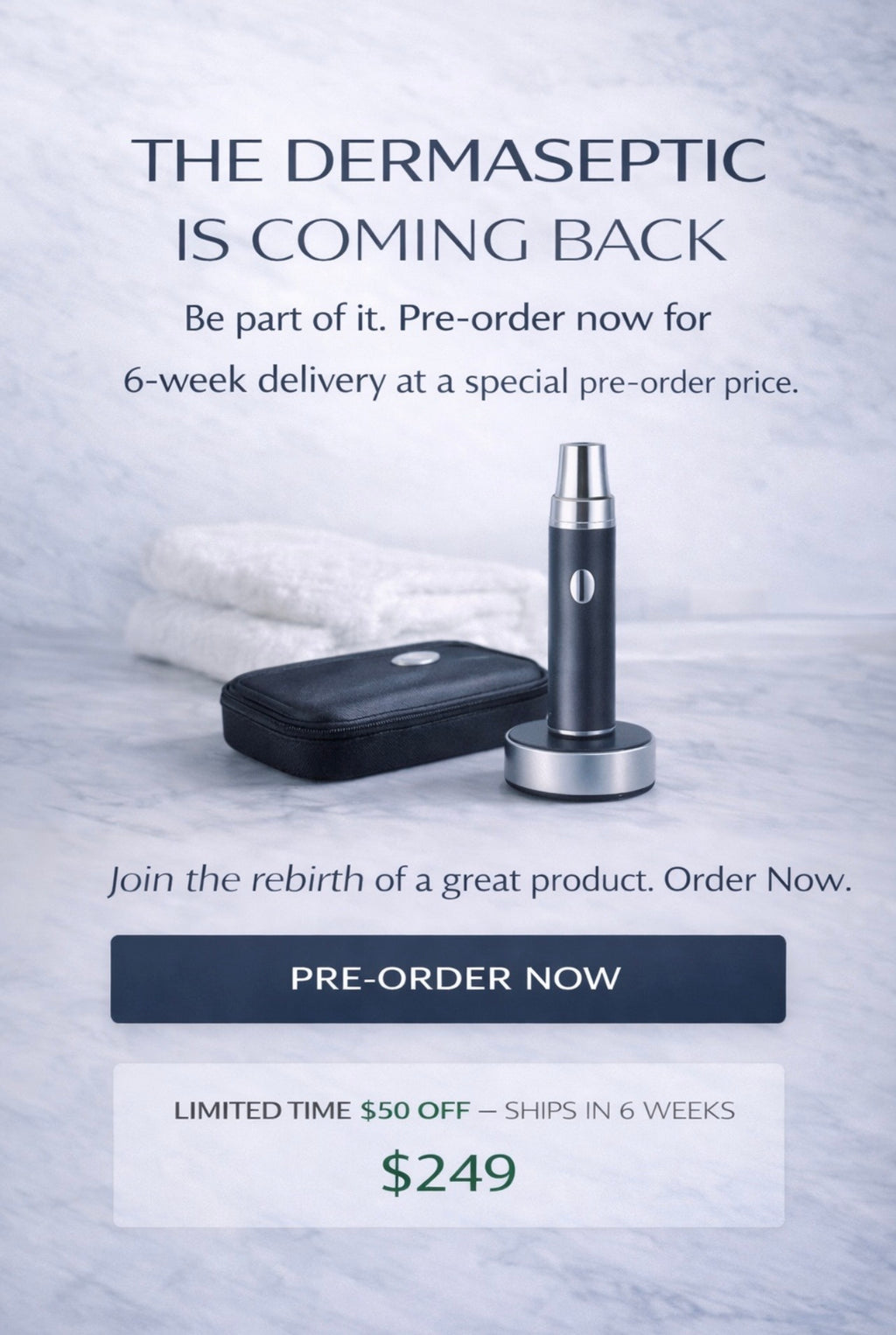 DermaSeptic Active Silver Ion Skin Care Instrument