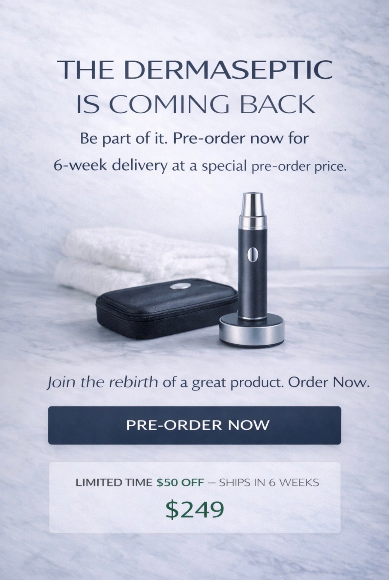 DermaSeptic Active Silver Ion Skin Care Instrument